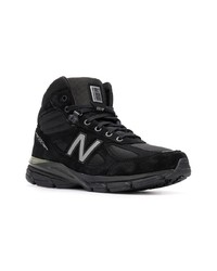 schwarze hohe Sneakers aus Wildleder von New Balance