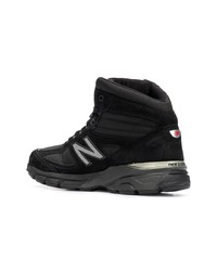 schwarze hohe Sneakers aus Wildleder von New Balance