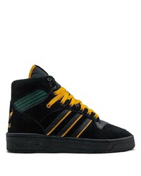 schwarze hohe Sneakers aus Wildleder von adidas