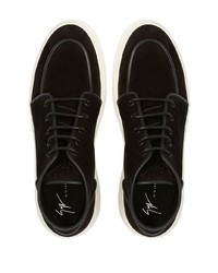 schwarze hohe Sneakers aus Wildleder von Giuseppe Zanotti