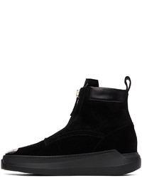 schwarze hohe Sneakers aus Wildleder von Giuseppe Zanotti