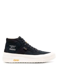 schwarze hohe Sneakers aus Wildleder von Brand Black