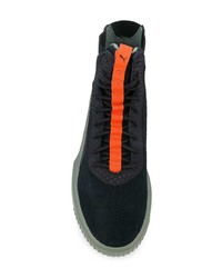 schwarze hohe Sneakers aus Wildleder von Puma