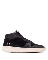 schwarze hohe Sneakers aus Wildleder von D.A.T.E