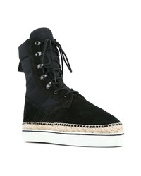 schwarze hohe Sneakers aus Wildleder von Alexander Wang