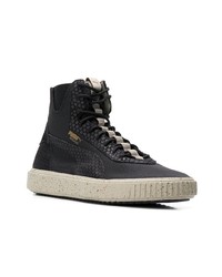 schwarze hohe Sneakers aus Wildleder von Puma