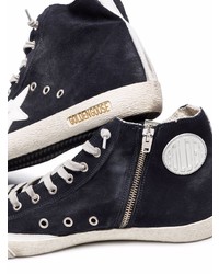 schwarze hohe Sneakers aus Wildleder von Golden Goose