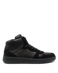 schwarze hohe Sneakers aus Wildleder von Geox