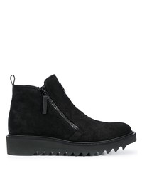 schwarze hohe Sneakers aus Wildleder von Giuseppe Zanotti