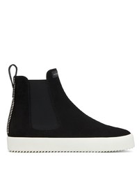 schwarze hohe Sneakers aus Wildleder von Giuseppe Zanotti