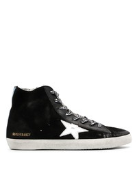 schwarze hohe Sneakers aus Wildleder von Golden Goose