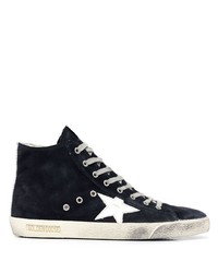 schwarze hohe Sneakers aus Wildleder von Golden Goose