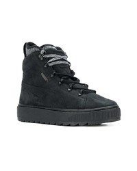 schwarze hohe Sneakers aus Wildleder von Puma