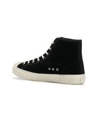 schwarze hohe Sneakers aus Wildleder von YMC