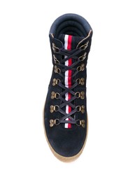 schwarze hohe Sneakers aus Wildleder von Tommy Hilfiger