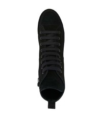 schwarze hohe Sneakers aus Wildleder von Ann Demeulemeester