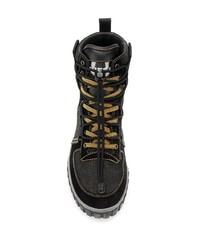 schwarze hohe Sneakers aus Wildleder von Diesel