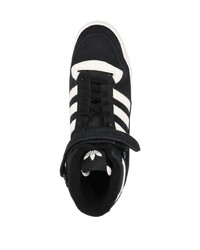 schwarze hohe Sneakers aus Wildleder von adidas