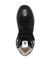 schwarze hohe Sneakers aus Wildleder von Isabel Marant