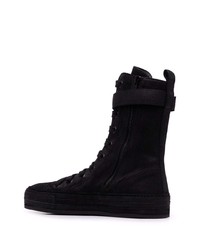 schwarze hohe Sneakers aus Wildleder von Ann Demeulemeester