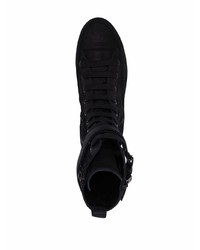 schwarze hohe Sneakers aus Wildleder von Ann Demeulemeester