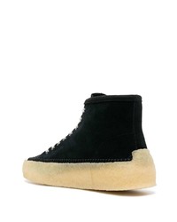 schwarze hohe Sneakers aus Wildleder von Clarks Originals