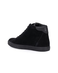 schwarze hohe Sneakers aus Wildleder von Ea7 Emporio Armani