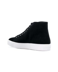 schwarze hohe Sneakers aus Wildleder von Versus