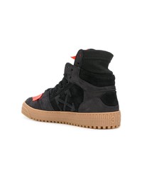 schwarze hohe Sneakers aus Wildleder von Off-White