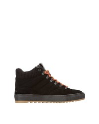 schwarze hohe Sneakers aus Wildleder von Marc O'Polo