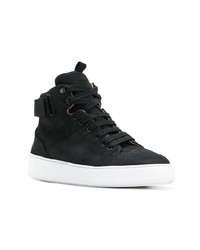 schwarze hohe Sneakers aus Wildleder von Mason Garments