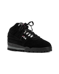 schwarze hohe Sneakers aus Wildleder von Fila