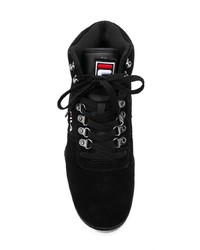 schwarze hohe Sneakers aus Wildleder von Fila