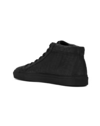 schwarze hohe Sneakers aus Wildleder von Hide&Jack