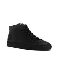 schwarze hohe Sneakers aus Wildleder von Hide&Jack