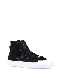 schwarze hohe Sneakers aus Wildleder von adidas