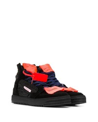 schwarze hohe Sneakers aus Wildleder von Off-White