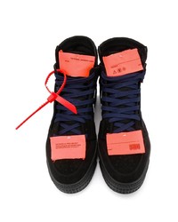 schwarze hohe Sneakers aus Wildleder von Off-White