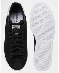 schwarze hohe Sneakers aus Wildleder von adidas