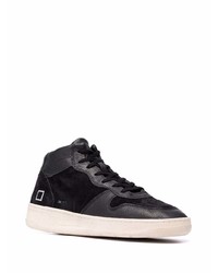 schwarze hohe Sneakers aus Wildleder von D.A.T.E