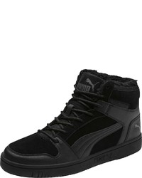 schwarze hohe Sneakers aus Wildleder von Puma