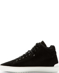 schwarze hohe Sneakers aus Wildleder von Rag and Bone