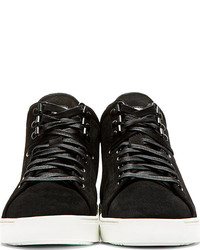 schwarze hohe Sneakers aus Wildleder von Rag and Bone