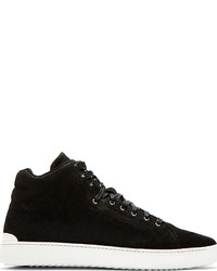 schwarze hohe Sneakers aus Wildleder von Rag and Bone