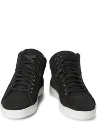 schwarze hohe Sneakers aus Wildleder von Rag and Bone