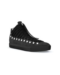 schwarze hohe Sneakers aus Wildleder von Swear