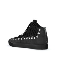 schwarze hohe Sneakers aus Wildleder von Swear