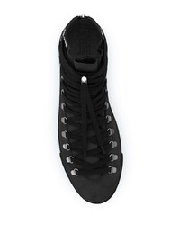 schwarze hohe Sneakers aus Wildleder von Swear