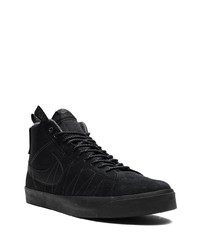 schwarze hohe Sneakers aus Wildleder von Nike