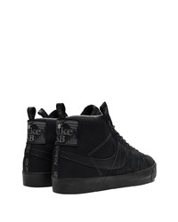 schwarze hohe Sneakers aus Wildleder von Nike